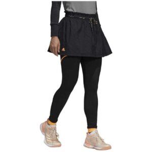 Adidas Falda Climawarn Athleisure 3 in 1 Legging Skirt Black Size Medium
